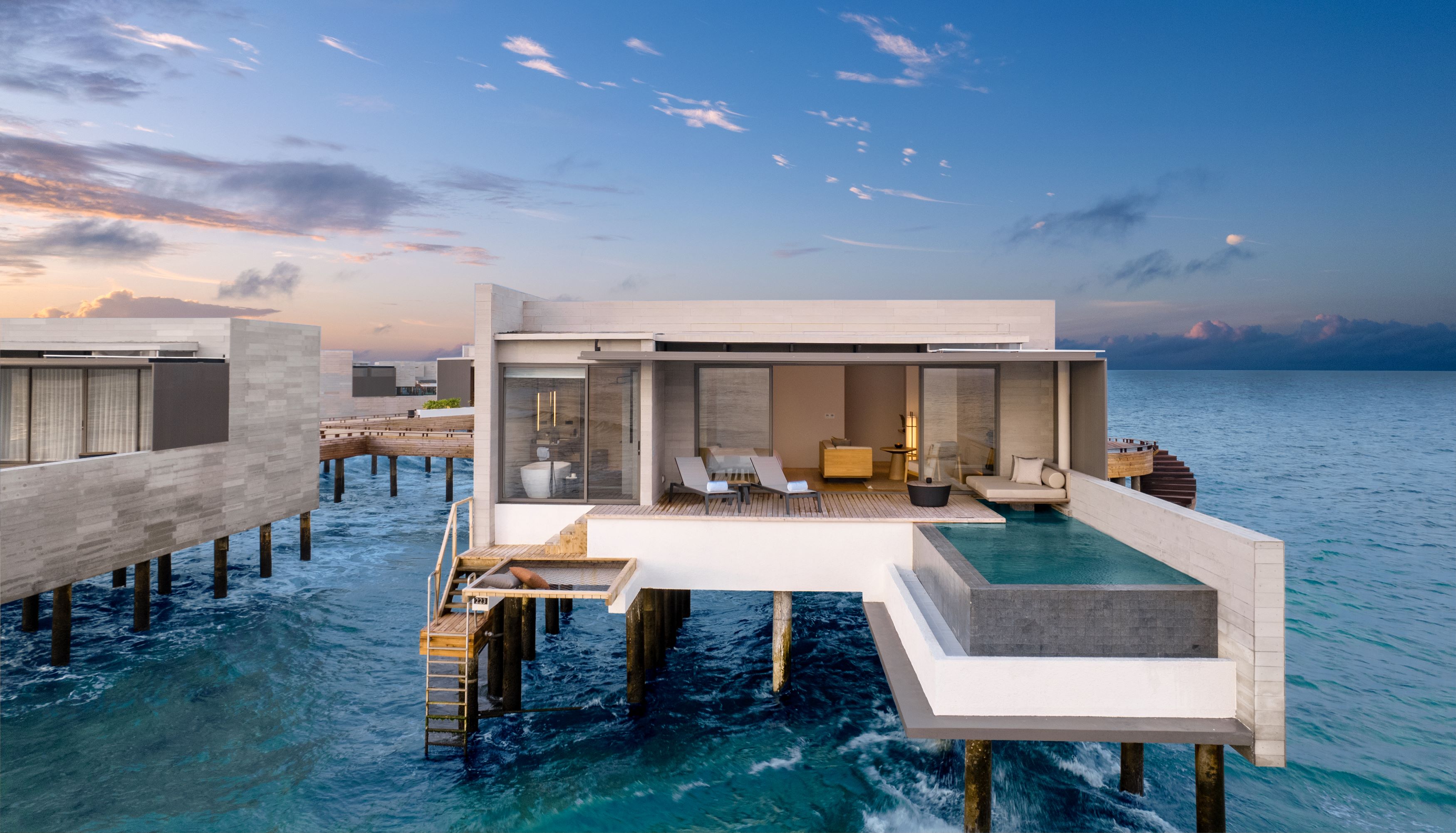 One Bedroom Sunset Overwater Pool Villa Photo 3