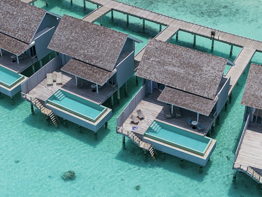 Water Villa with Pool Photo 1