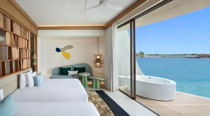 Two-Bedroom Family Overwater Villa with Jacuzzi Photo 1