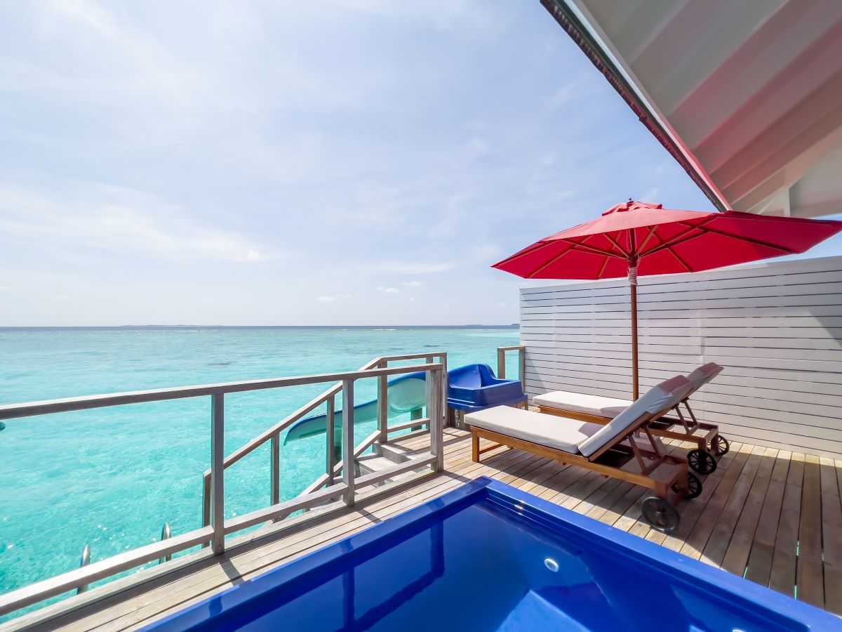 Water Villa with Pool + Slide Photo 2