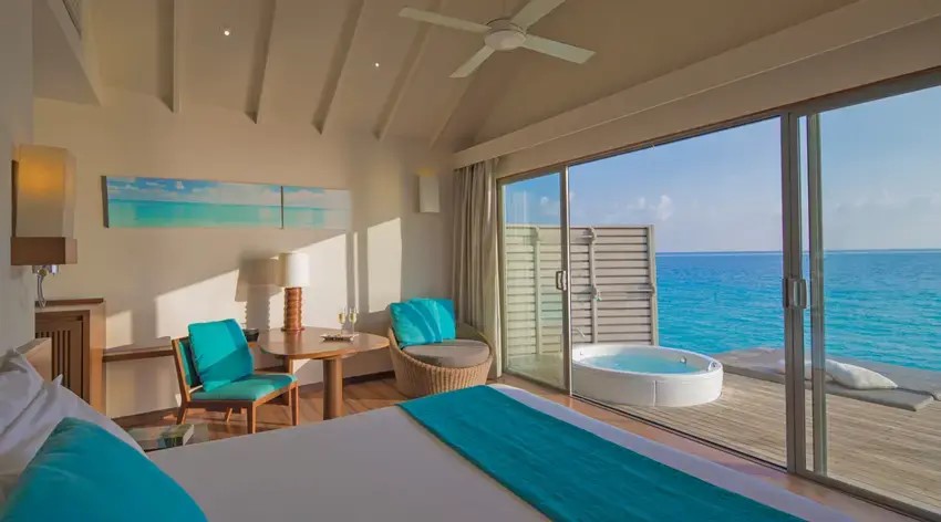 Sunset Overwater Villa with Swirl Pool Photo 1