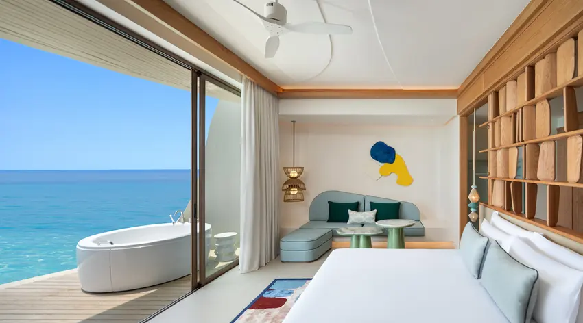 Two-Bedroom Family Overwater Villa with Jacuzzi Photo 2