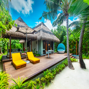 Beach Villa Sunset Photo 1